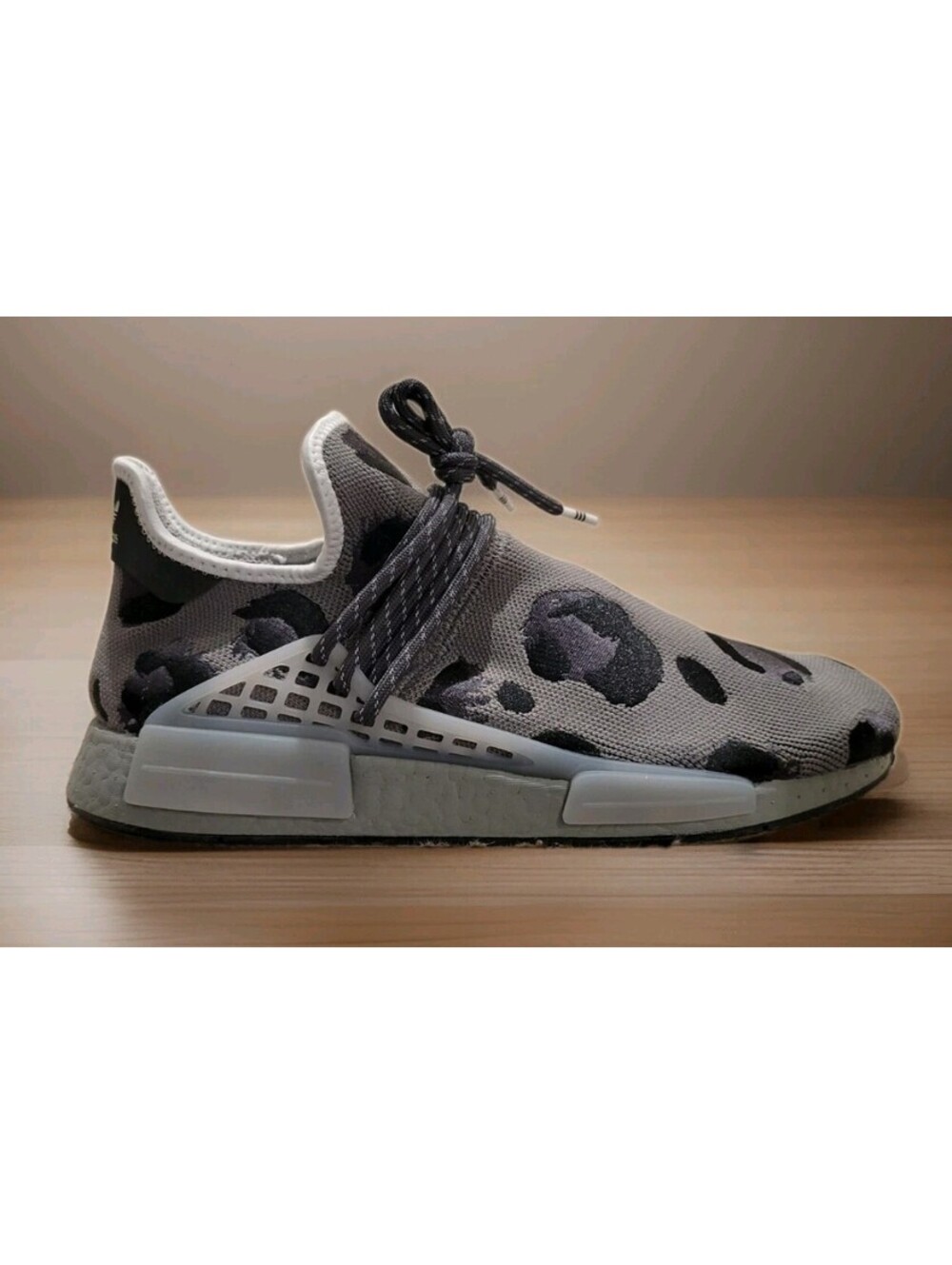 Size 11 - adidas Pharrell x NMD Human Race Animal Print - Ash (2)